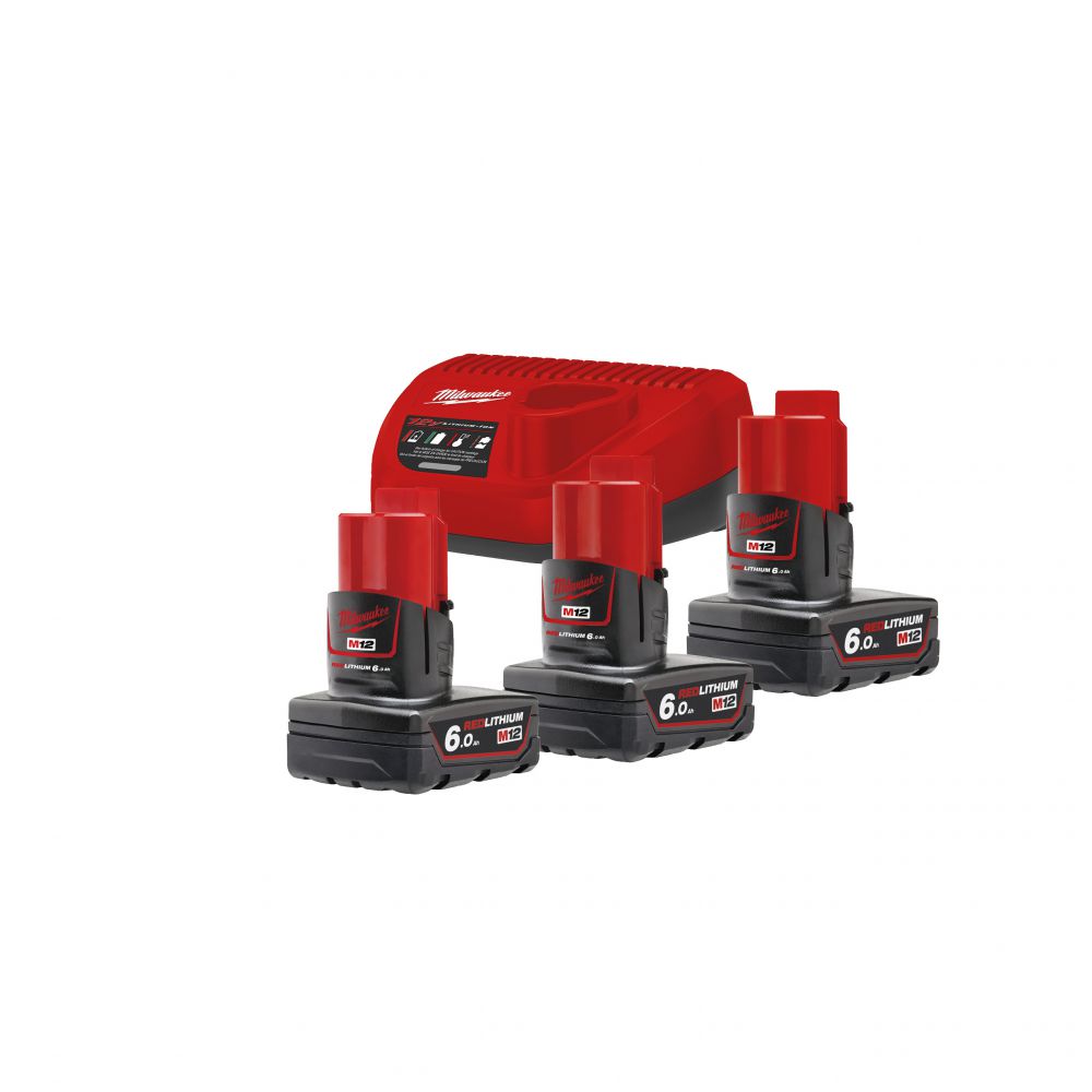 Milwaukee - 12V Starterset M12 (M12 NRG-603) 